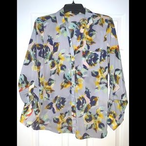 The Limited Floral Blouse Sz L